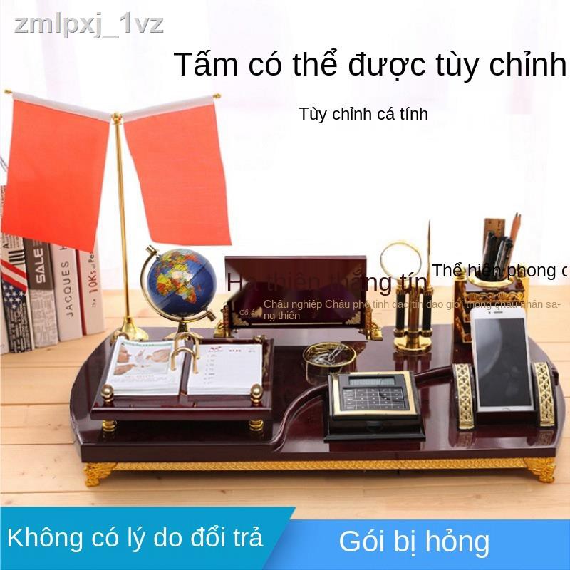 ☄ ▽ ▦Cao -đồ trang trí văn phòng để bàn, sếp sáng tạo, hộp đựng bút quà tặng lãnh đạo
