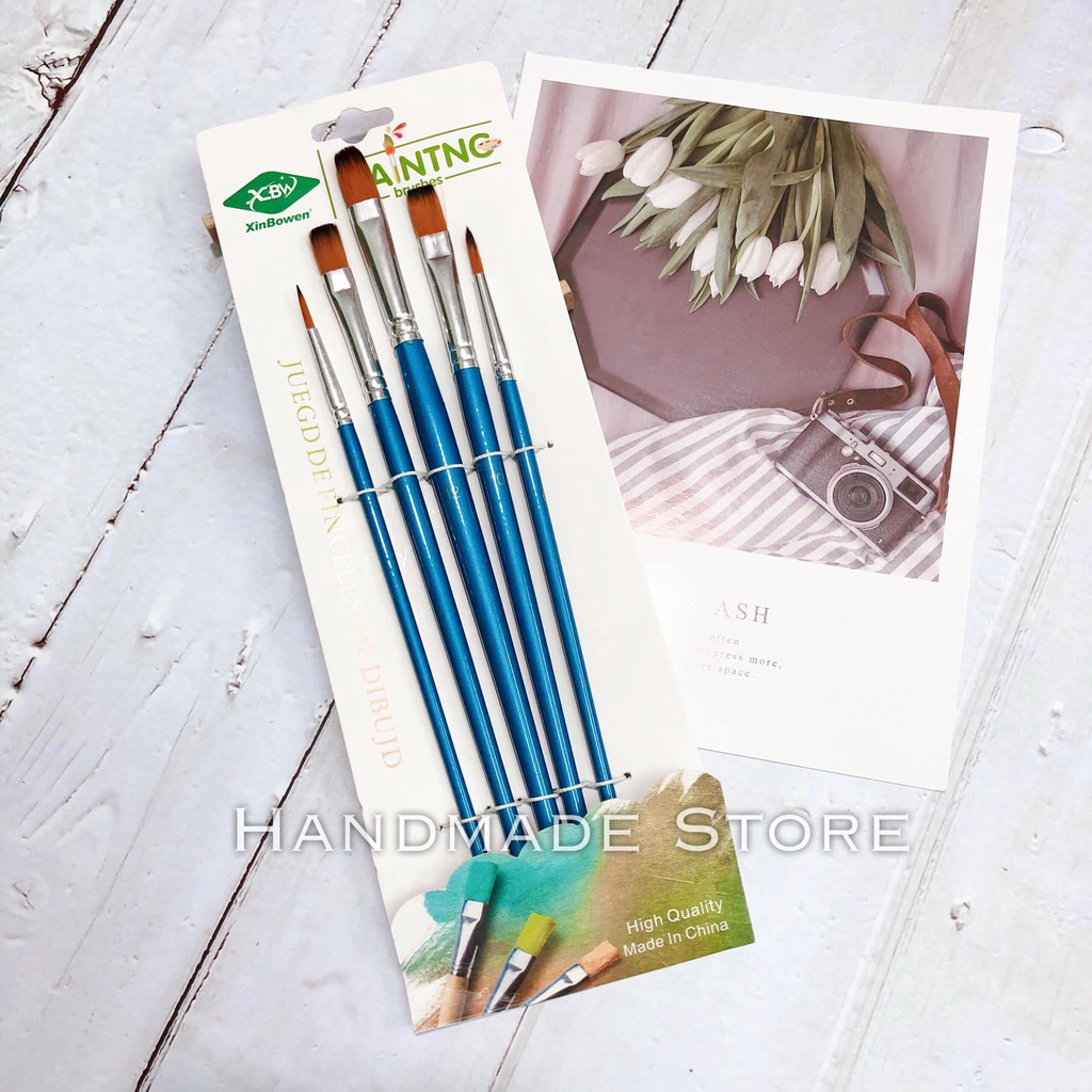 Set 5 chổi vẽ màu