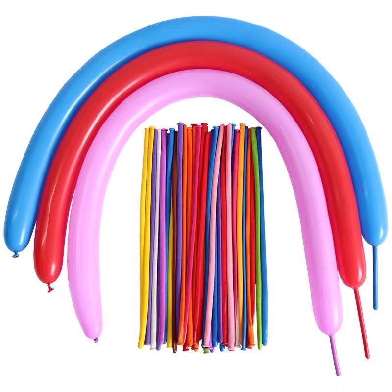 Bóng dài tạo hình trang trí sinh nhật thái lan 260 màu pastel nhiều màu sắc HAPPYKID BDTH