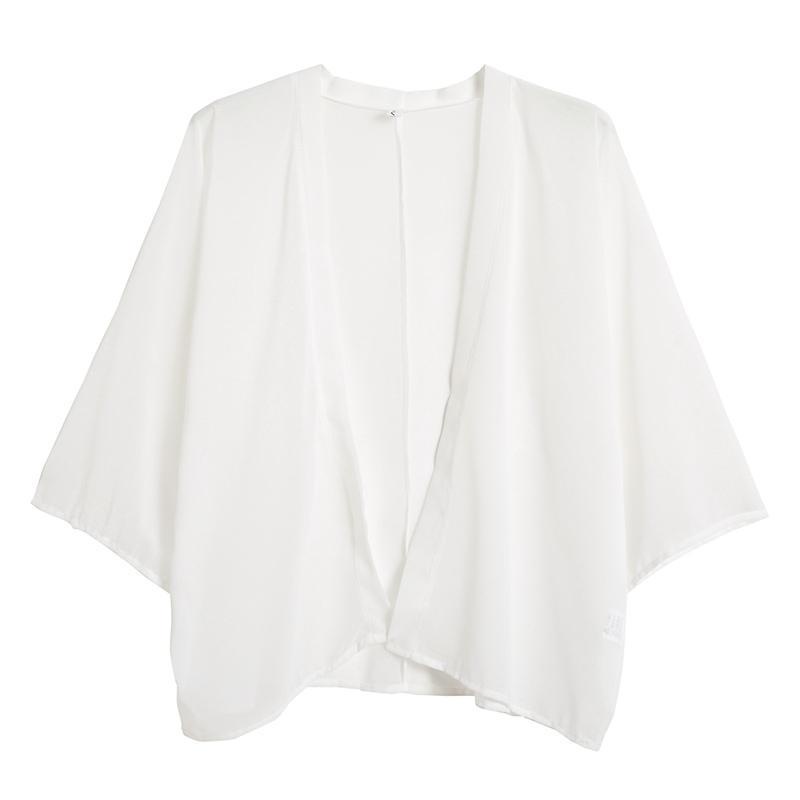 Áo Khoác Voan Mỏng Dáng Rộng Ngắn Tay Thời Trang Mùa Hè Dành Cho Nữ