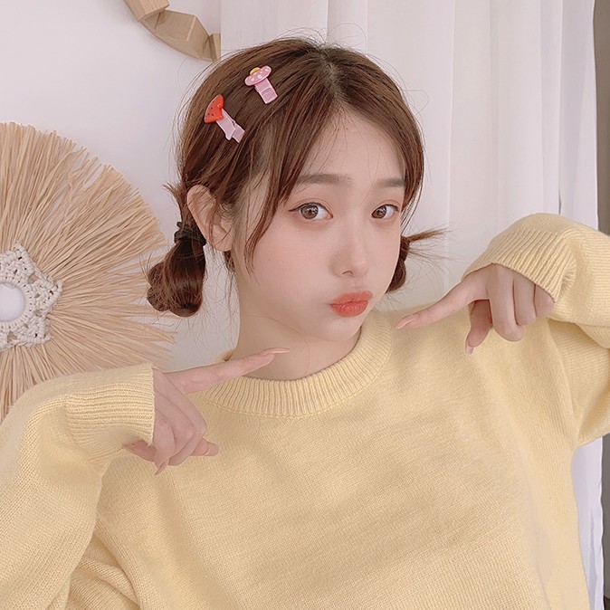 Set 10 kẹp tóc tùy chọn hoạ tiết dễ thương xinh xắn