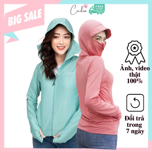 Áo Chống Nắng Nữ Cicilia Thông Hơi Đẹp Thoáng Mát Thời Trang Hot Trend Giá Siêu Ưu Đãi