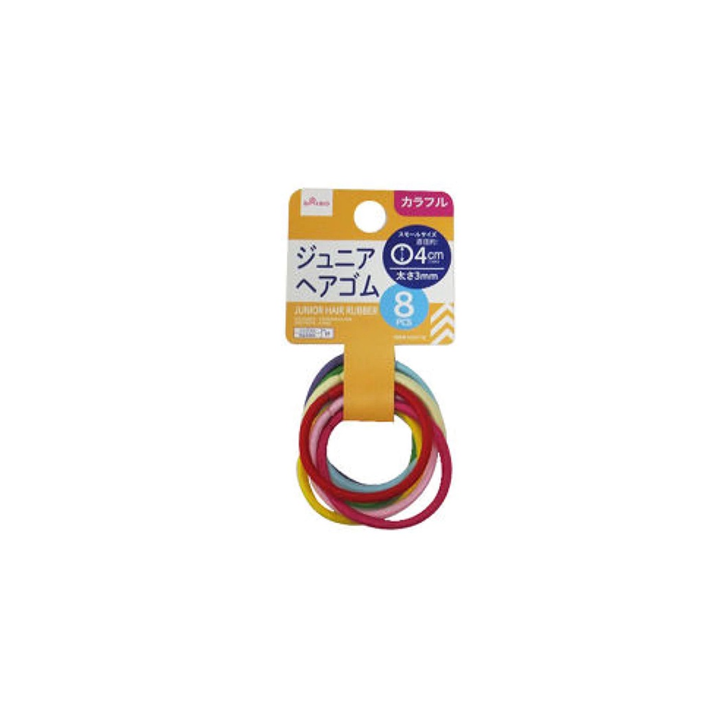 Daiso Thun cột tóc loại mỏng 3mm đủ màu