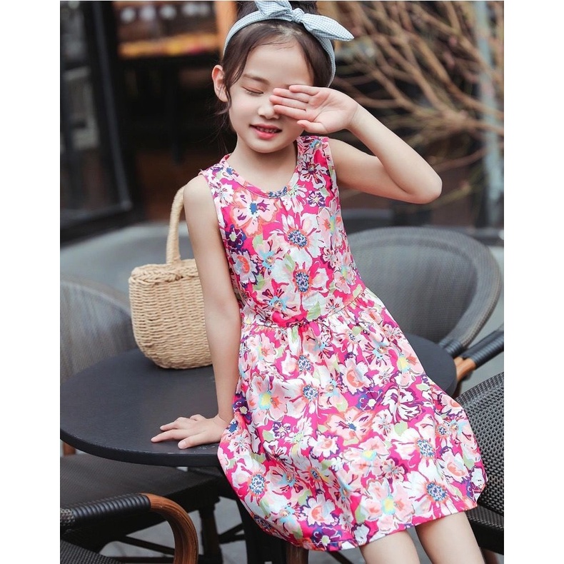 Váy bé gái hoa nhí xinh xắn size 11-28kg VH24