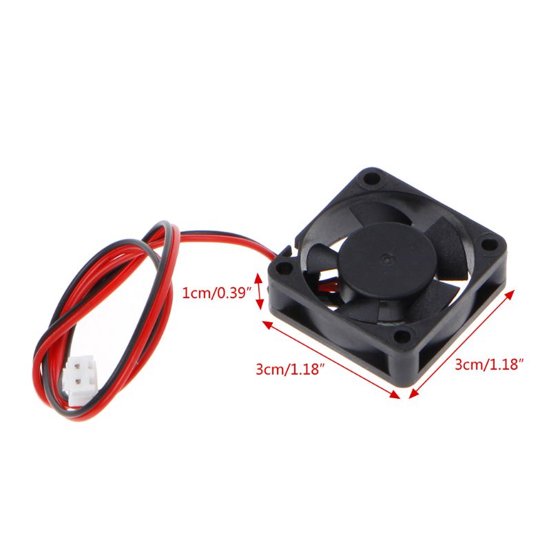 Quạt Tản Nhiệt CPU Không Chổi Than 3010 24V 2Pin 30x30x10mm Mini 7000RPM Cho Máy In 3D