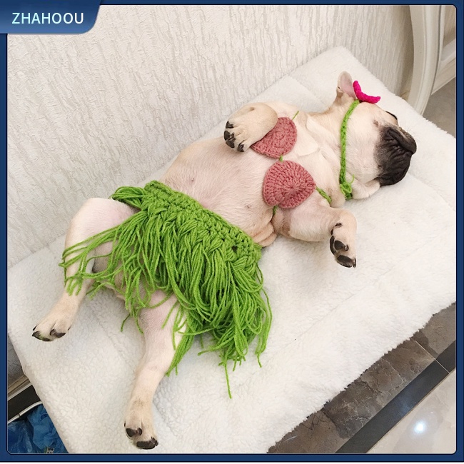 ☃Nhà☃ Chân Váy Tua Rua Hóa Trang Chó Bull Corgi