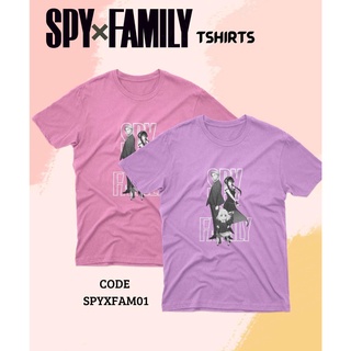 Áo thun cotton unisex in chữ spy x 30s not uniqlo