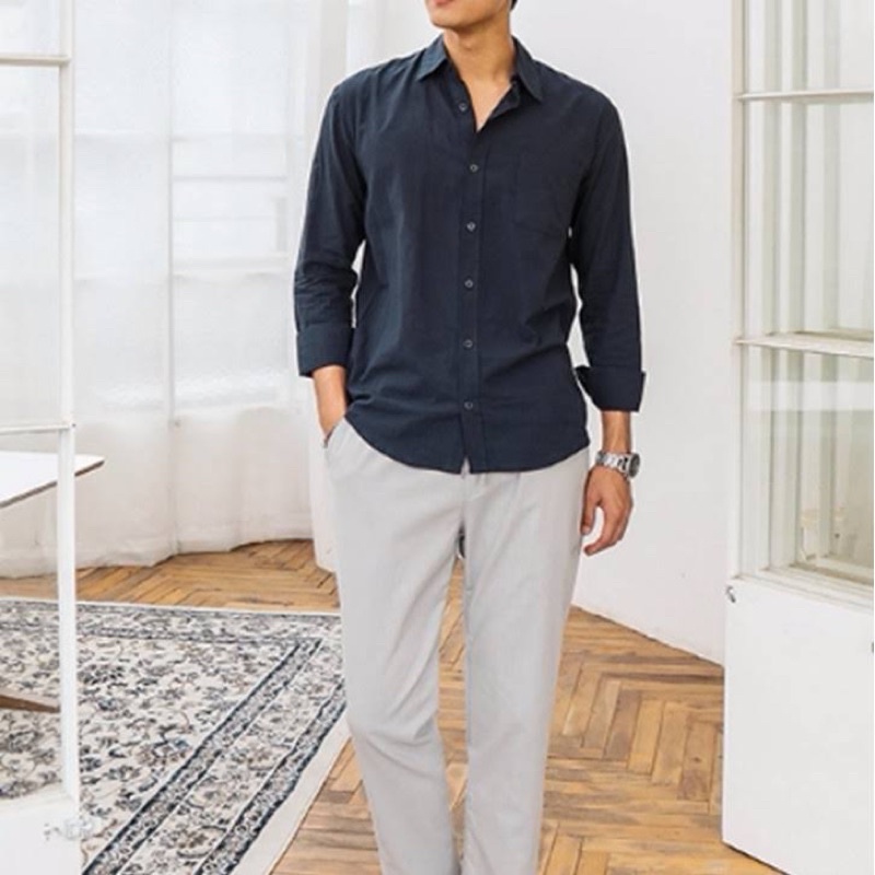 Sơ mi uniqlo dài tay chính hãng