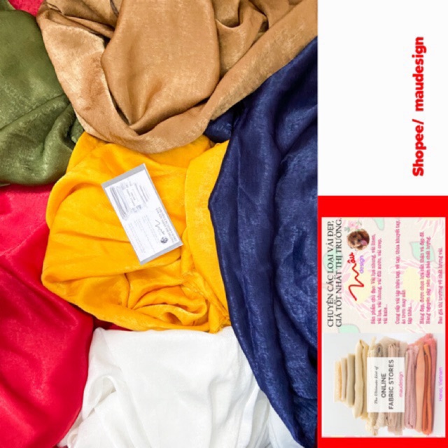 Vải lụa nhung ( khổ 1m5) Bán từ 2m