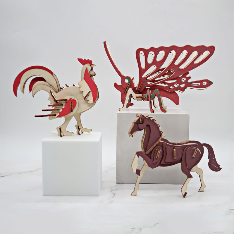 logo xếp hình Bộ Đồ Chơi Lắp Ráp 3d Bằng Gỗ Cho Bé