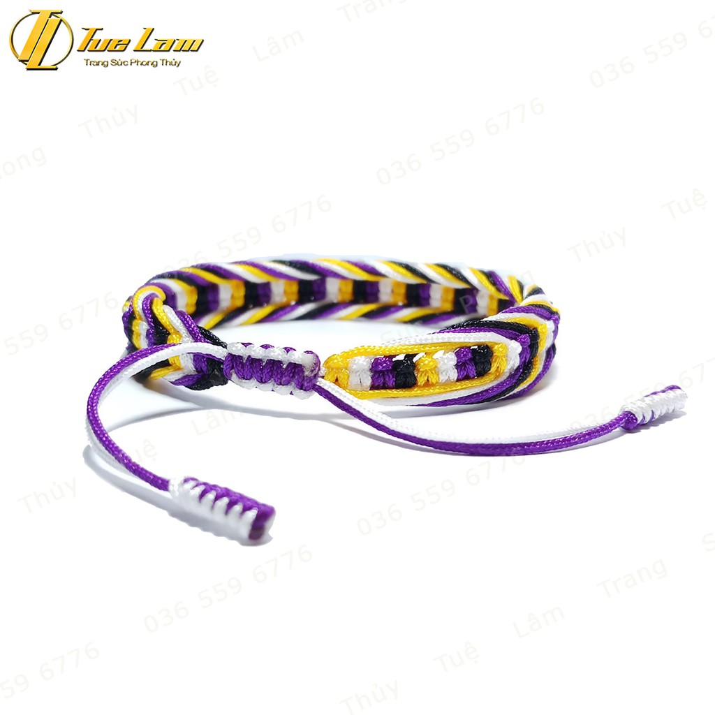 Vòng Tay Handmade Bện Chỉ Nhiều Màu Nút Thắt Cách Điệu May Mắn - Tuệ Lâm
