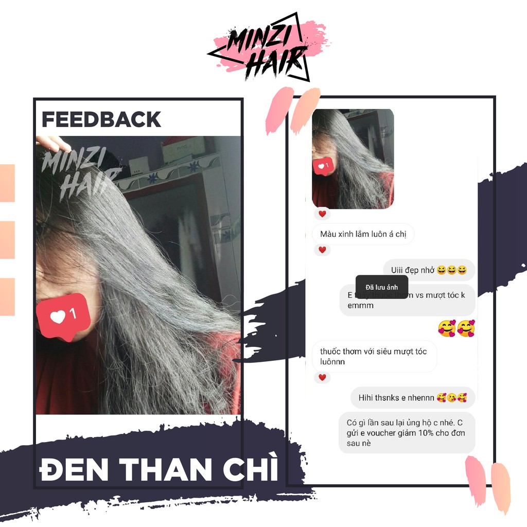 [BEST SELLER]Thuốc Nhuộm Tóc Màu Than Chì - Tặng Ngay Trợ Dưỡng - Không tẩy tóc | BigBuy360 - bigbuy360.vn