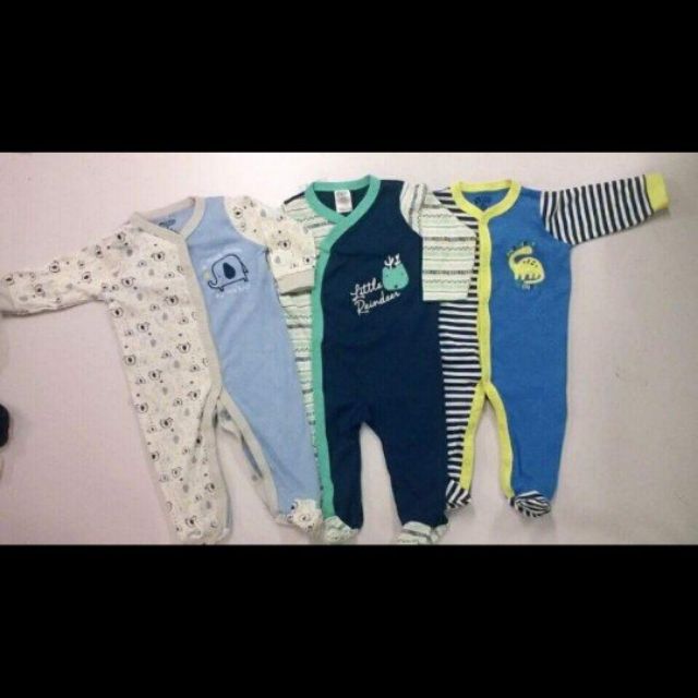 Set 3 bộ body dài liền chân cho bé