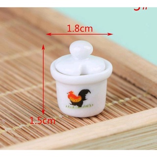 mô hình chén bát bằng sứ