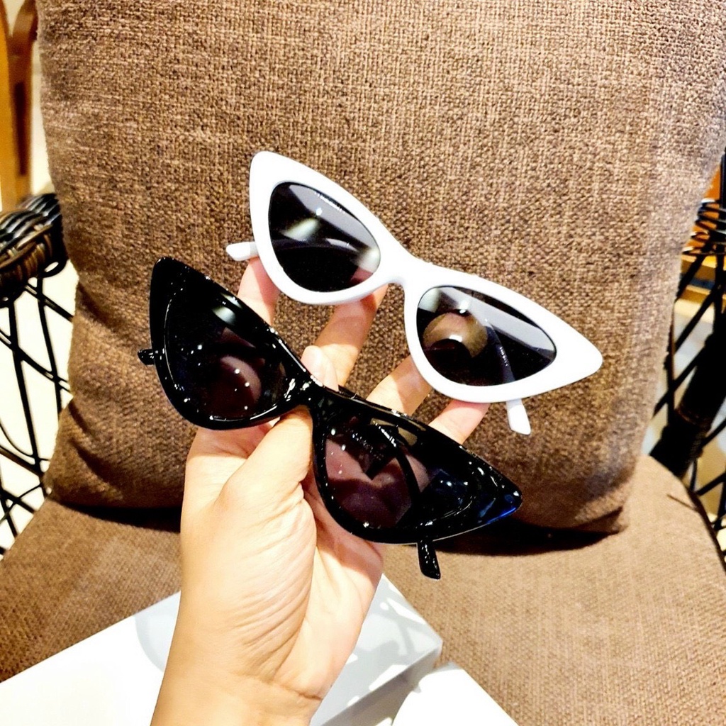 Kính mát thời trang nam nữ mắt mèo đẹp giá rẻ chống tia UV phong cách Ulzzang PUKIXI 201