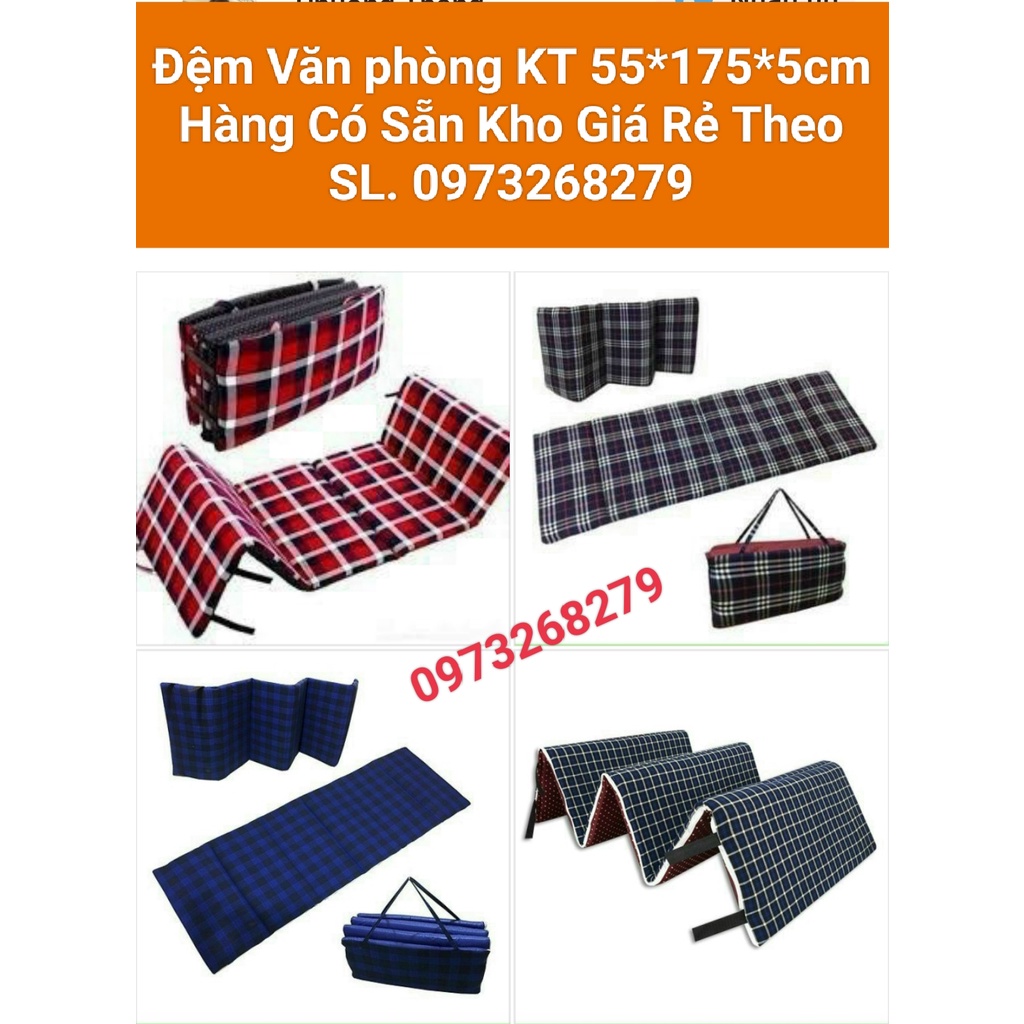 Đệm ngủ , đệm công sở đa năng siêu gọn nhẹ dễ sử dụng tiện lợi khi mang theo du lịch KT 55x175cm giá 145000đ