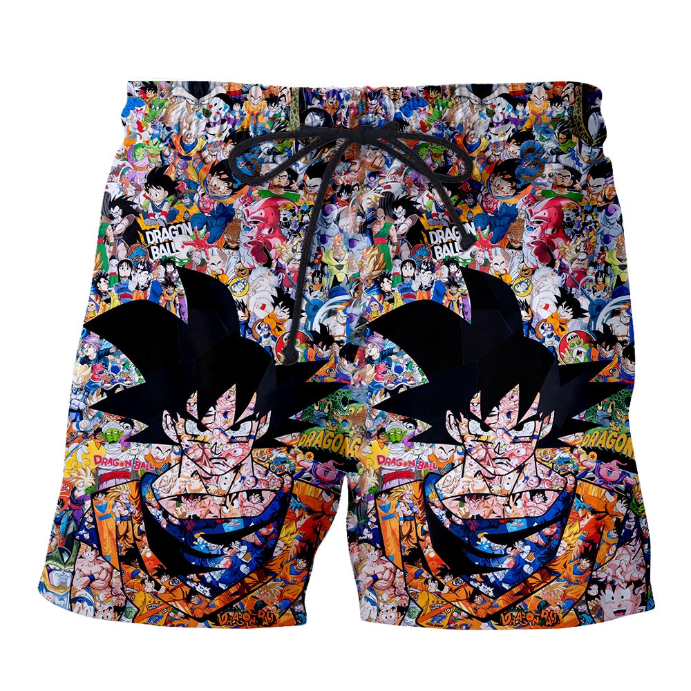 New Summer Beach Men Women Shorts 3D Printed Dragon Ball Naruto One Piece Fashion Casual Board Shorts Mens Short Pants