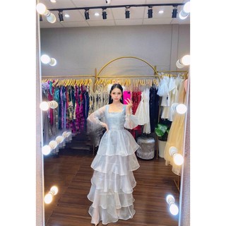 ĐẦM MAXI TẦNG TAY DÀI