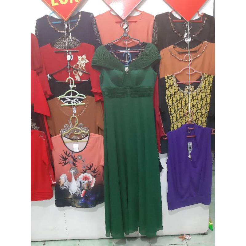 Váy Đầm trung niên dạ hội dự tiệc sang trọng mẫu nữ hoàng