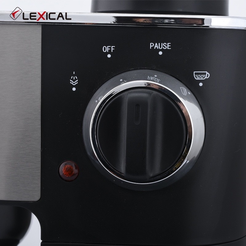 Máy Pha Cafe Lexical - Công suất 1000W - pha cafe tự động nhập khẩu CHÍNH HÃNG - BH 12 THÁNG ct12