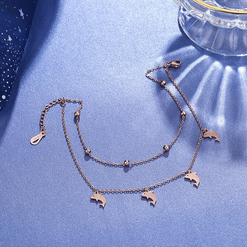 [Mã FAMAYFA giảm 10K đơn 50K] 15 MẪU - Lắc chân titan không đen không rỉ siêu thời trang siêu hot | BigBuy360 - bigbuy360.vn