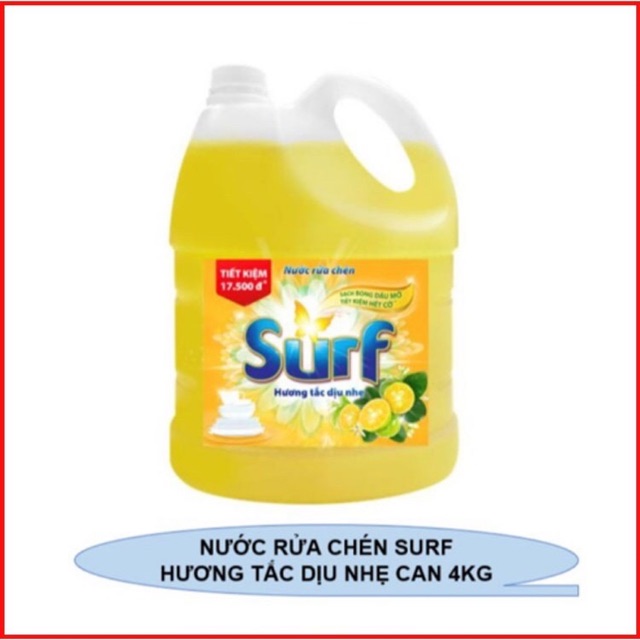 NƯỚC RỬA BÁT SURF 4 kg