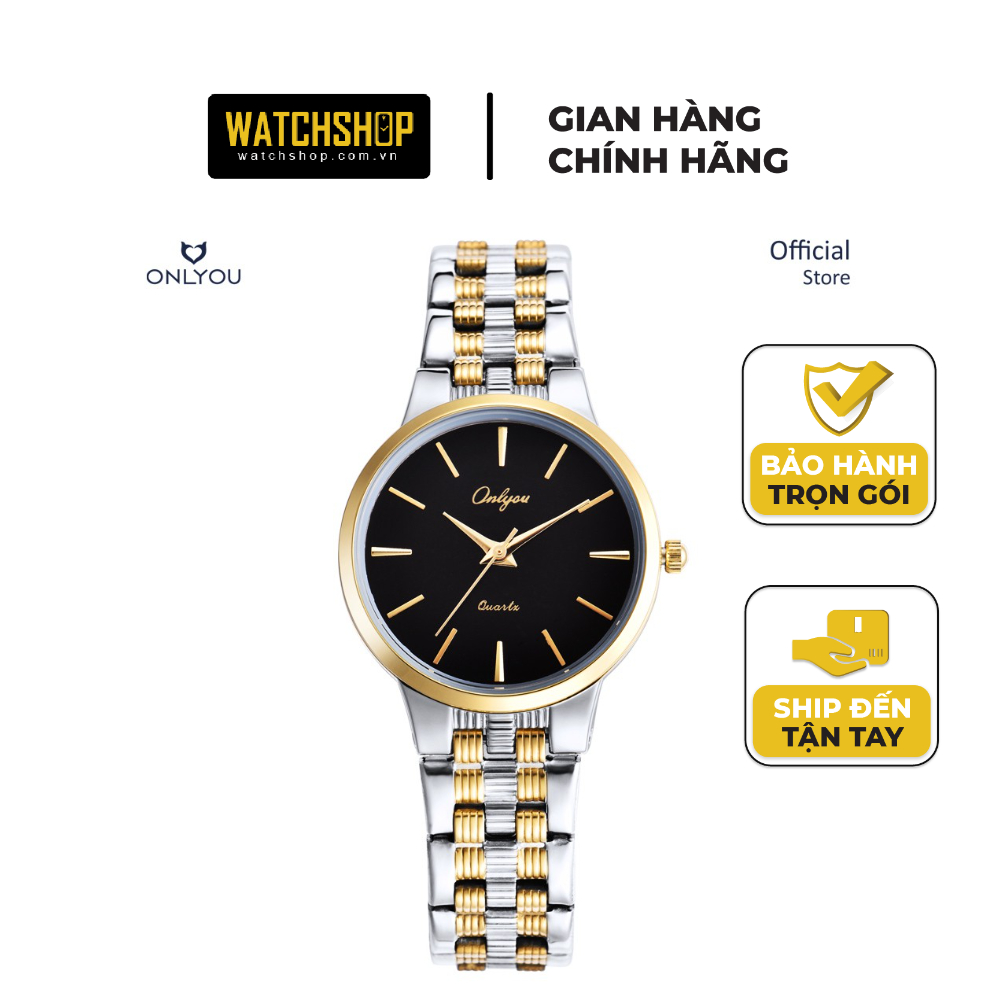 Đồng hồ Onlyou Nữ 81010LD Dây thép không gỉ 28mm