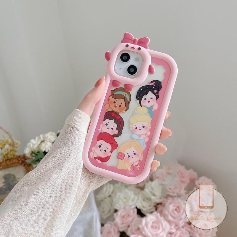 Ốp Điện Thoại Hình Công Chúa Disney 3D Cho iPhone 11 Pro MAX 6 6S Plus 8Plus 7Plus XR 14 13 12 Pro MAX X XS MAX SE 2020