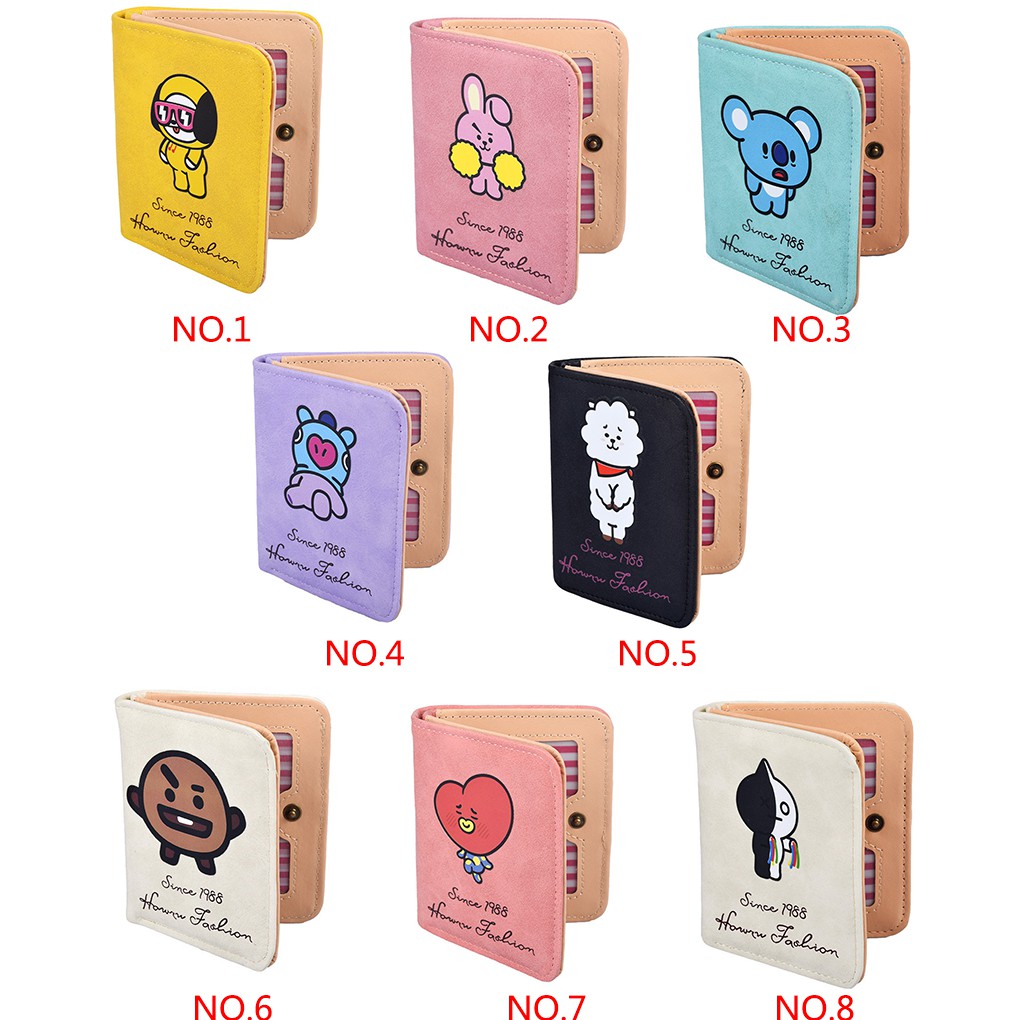 Ví nữ in hình hoạt hình đáng yêu