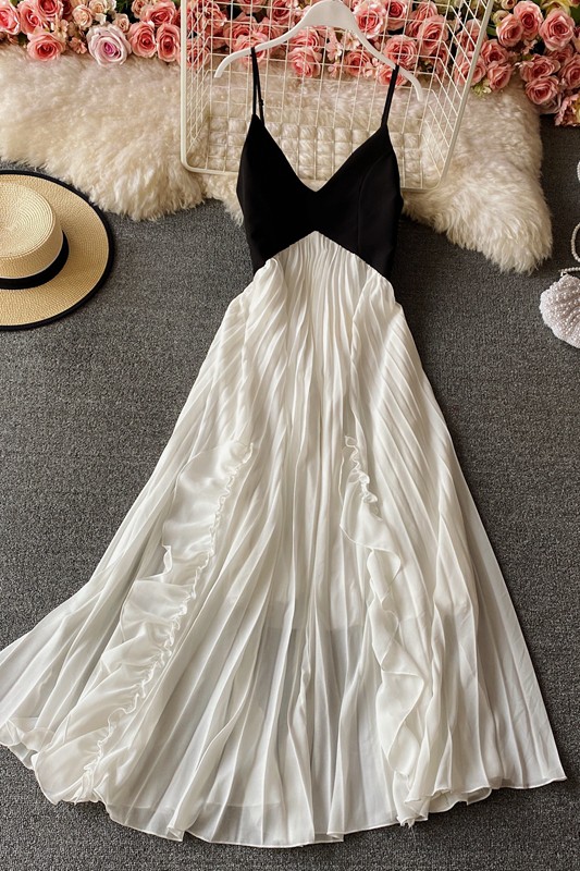 Váy hai dây phối voan trắng thiết kế ( Sẵn L) | BigBuy360 - bigbuy360.vn