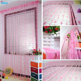 Rèm cửa trang trí hình trái tim lãng mạn
