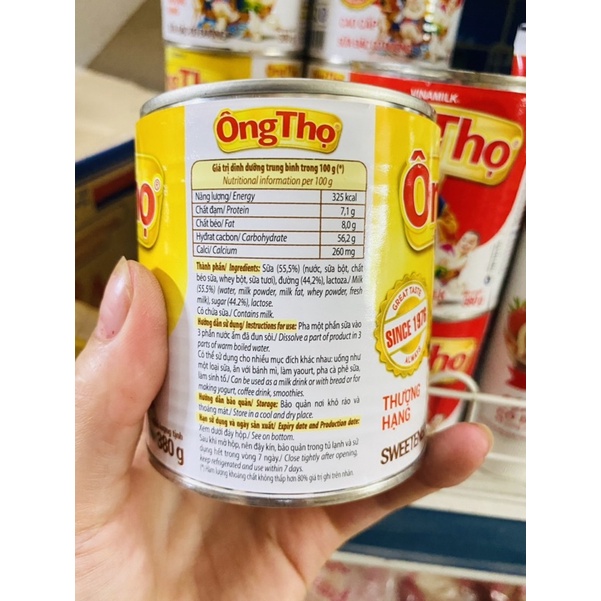 Sữa Đặc Ông Thọ Có Đường 380g