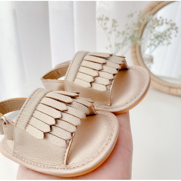 G45 Giày cho bé giày sandal tua rua dễ mang cho bé 0- 6 tháng của Mama Ơi - Thời trang cho bé