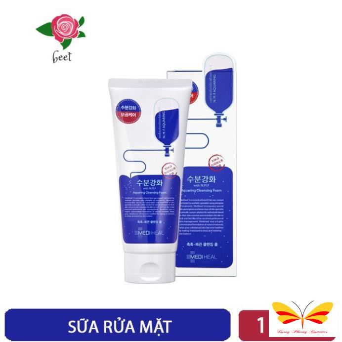 Sữa rửa mặt Hàn Quốc Mediheal Aquaring Cleansing Foam 170ml dịu nhẹ cho da, không gây kích ứng