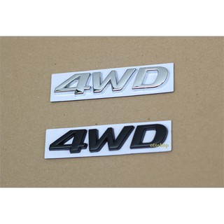 Tem chữ 4WD trang trí xe