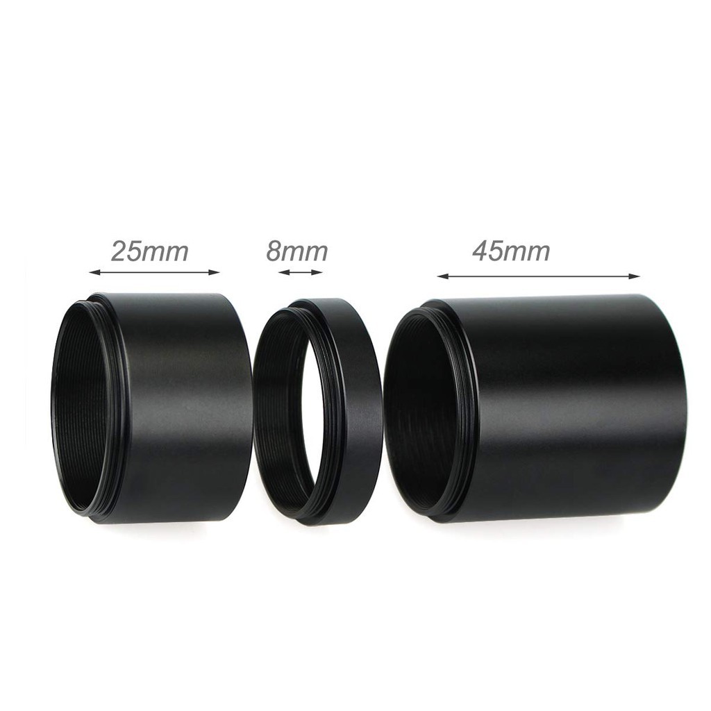 Set ống mở rộng SVBONY T2 dài 8mm 25mm 45mm ren M42x0.75 dành cho máy ảnh