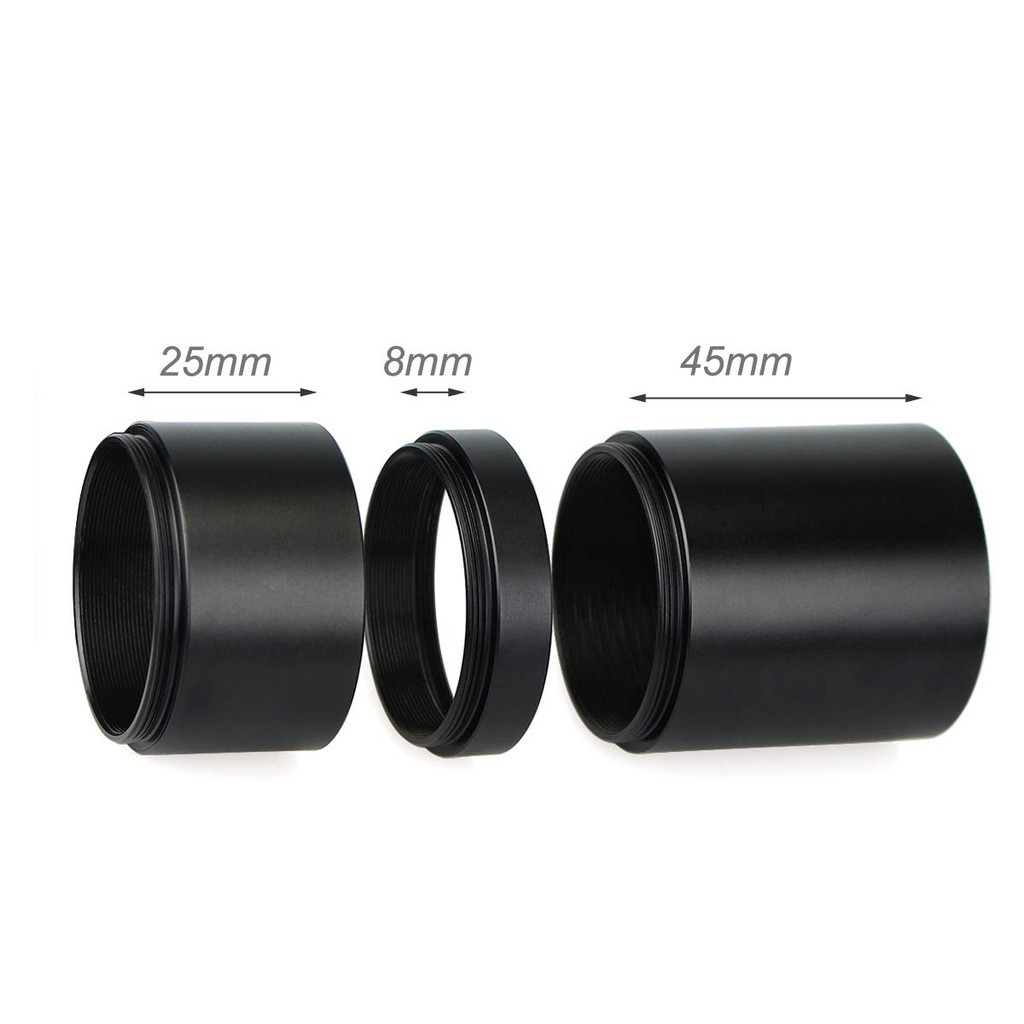 Bộ Ống Mở Rộng SVBONY Sợi T2 Chiều Dài 8mm 25mm 45mm M42 x 0.75 Trên Cả Hai Mặt Cho Máy Ảnh Và Thị Kính