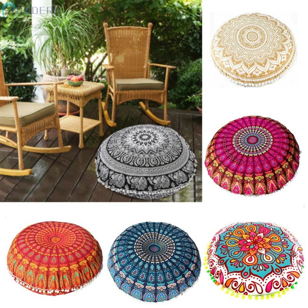 Áo Gối Hình Tròn Phong Cách Bohemian 43x43cm