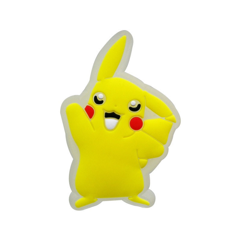 Phụ Kiện Khóa Giày Dép Có Đèn LED Thiết Kế Croc Jibitz Charm Mario Pikachu Jibitz Cho Trẻ Em