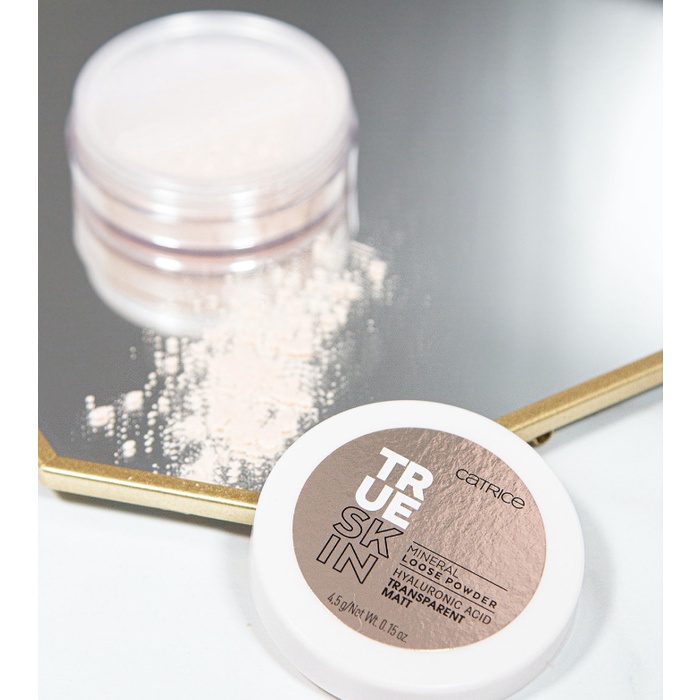 PHẤN PHỦ DẠNG BỘT CATRICE TRUE SKIN MINERRAL LOOSE POWDER HYALURONIC ACID