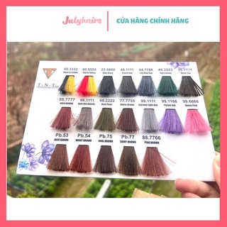 Bảng màu tnt nano - bảng màu tnt plus | thuốc nhuộm tóc tnt chính hãng