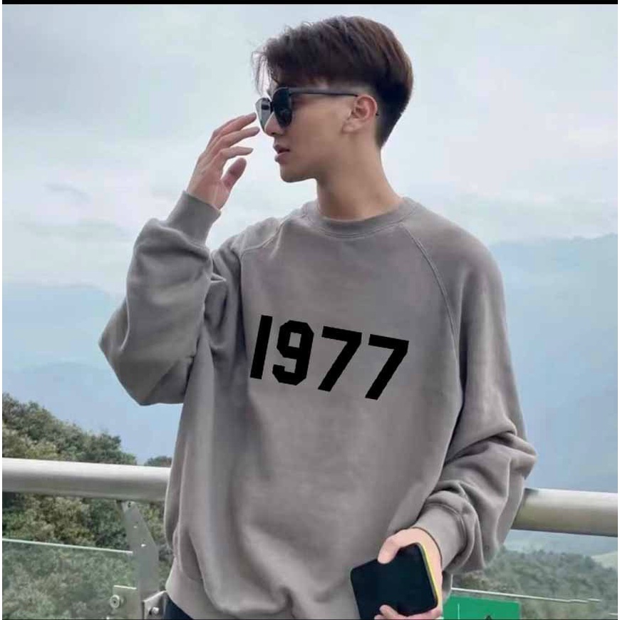 Áo Khoác Nỉ Nam Không Nón Chui Đầu 1977 Form Rộng Thời Trang Mới Phong Cách Trẻ Trung Hot NEW UNISEX