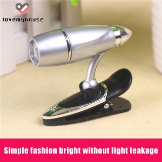 ☁ி☁ Clip on Book Reading LED Light Portable Small Table Lamp Adjustable Flashlight
