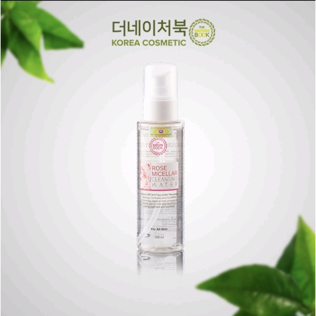 Tẩy trang dưỡng ẩm da Rose Micelaer Cleansing water 100 ml- The Nature Book,