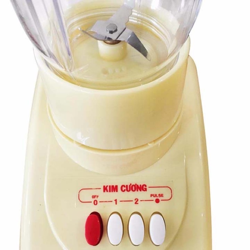 Máy xay sinh tố kim cương 2 cối nhựa và cối thủy tinh