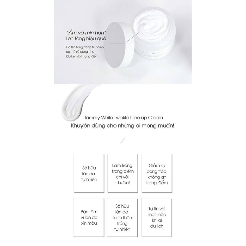 Kem tone-up trắng Itammy White Twinkle Tone-Up Cream | BigBuy360 - bigbuy360.vn