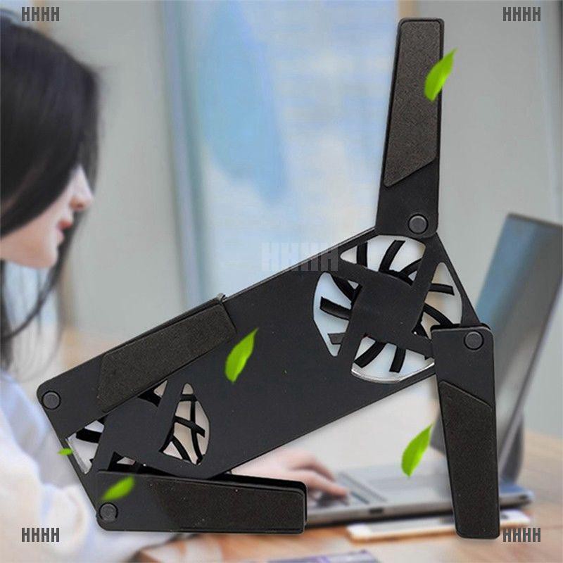 Đế Tản Nhiệt Có Quạt Làm Mát Có Thể Gập Lại Được Cổng Cắm USB Cho Laptop 7 "- 15"