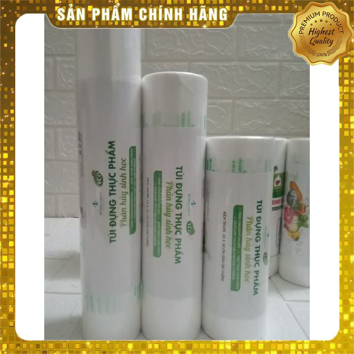 Túi đựng thực phẩm tự hủy sinh học cuộn 20x30cm, 25x35cm/ 30x40cm