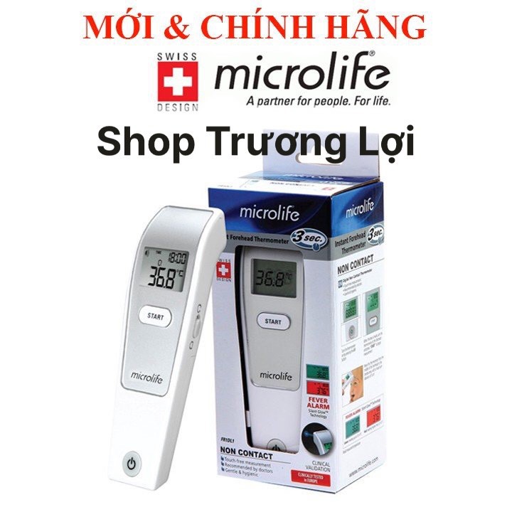 Nhiệt Kế Điện Tử Hồng Ngoại Microlife FR1MF1 Thụy Sĩ - Bảo Hành Chính Hãng 2 Năm, Lỗi Do NSX 1 đổi 1