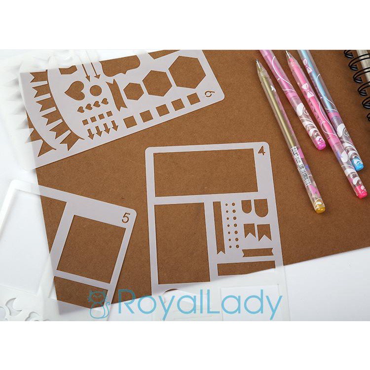 High Quality Scrapbook DIY Template Planner Decor Stationery Drawing Stencil
